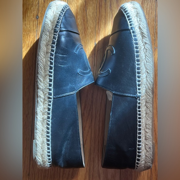 Chanel Lambskin Espadrilles 38 Black - Picture 13 of 13